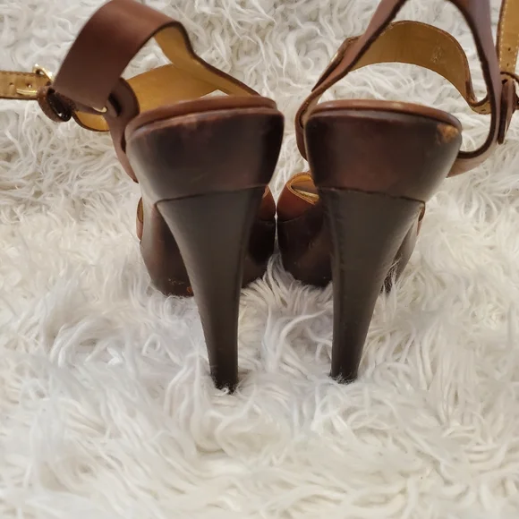 STEVE MADDEN|Womens brown leather platform sandals| Size 7 - Picture 4 of 7